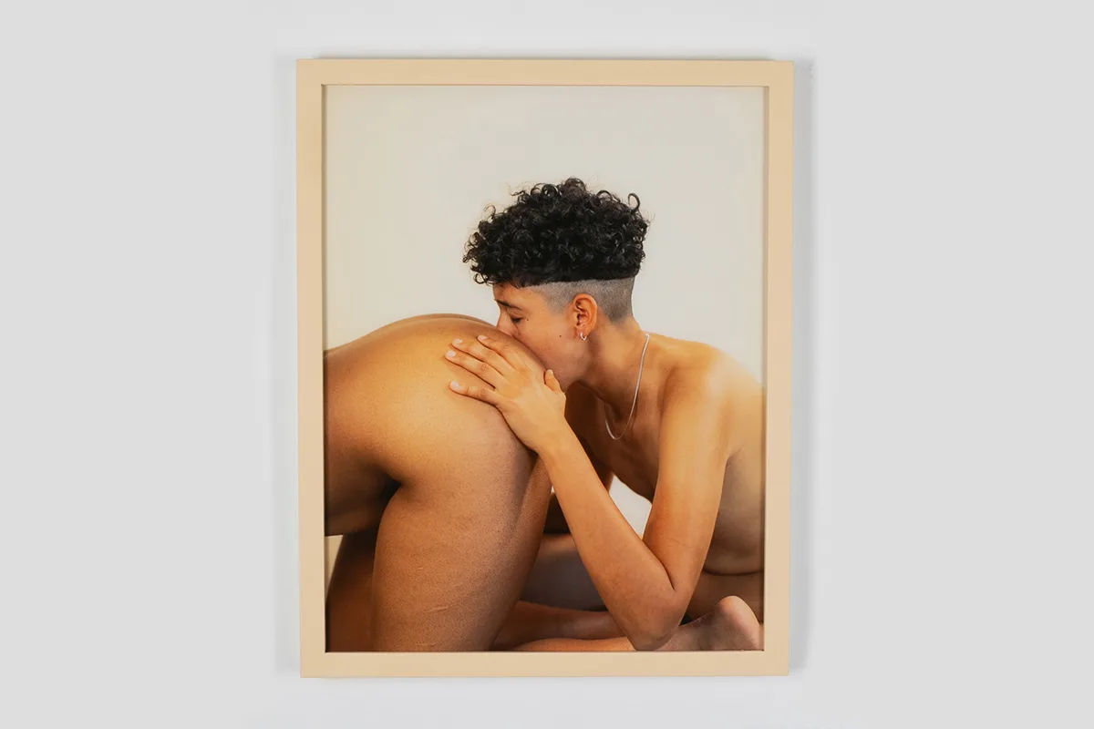 A photo of two human figures who are playing and prepare to play as an all acts of reunion, pleasure, healing, and testimony