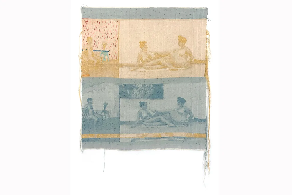 A textile work by Mia Weiner
