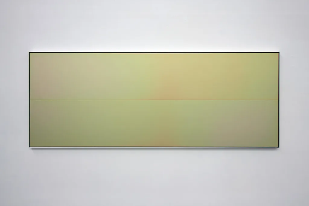 Install shot of artist Devin Farrand's solo exhibition "Warm Up"