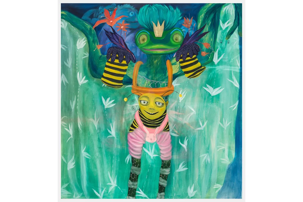 Lydia Maria Pfeffer - Belle of the Fertility Spring Ball - 2021 - Oil on canvas - 84 x 78 in