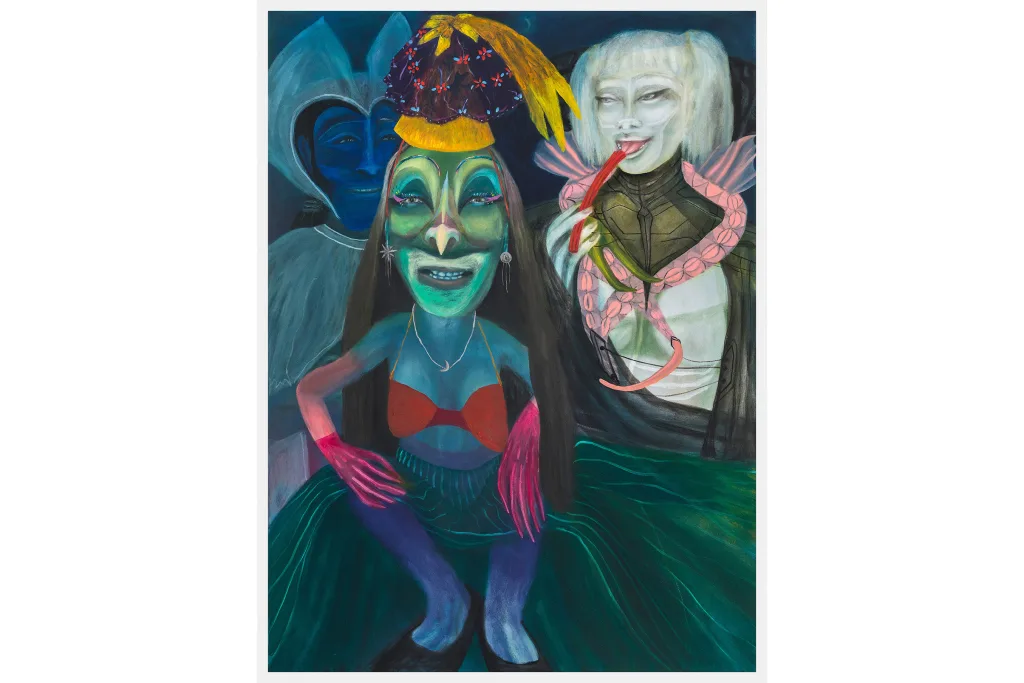 Lydia Maria Pfeffer - Three Sisters of the Moon - 2021 - Oil on canvas - 48.5 x 36in