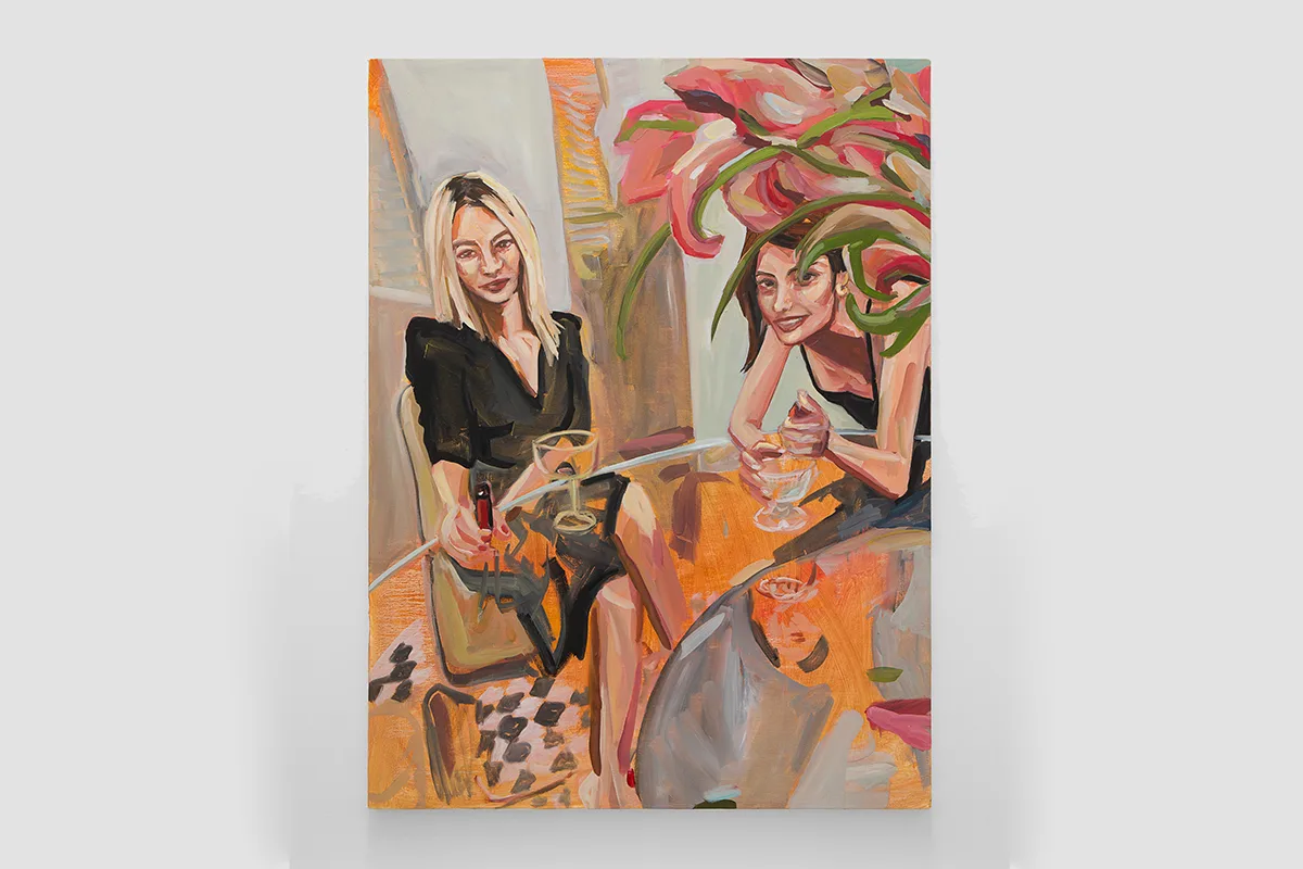 Avery Wheless - Let me tell you - 2022 - Oil on canvas - 48 x 36 in
