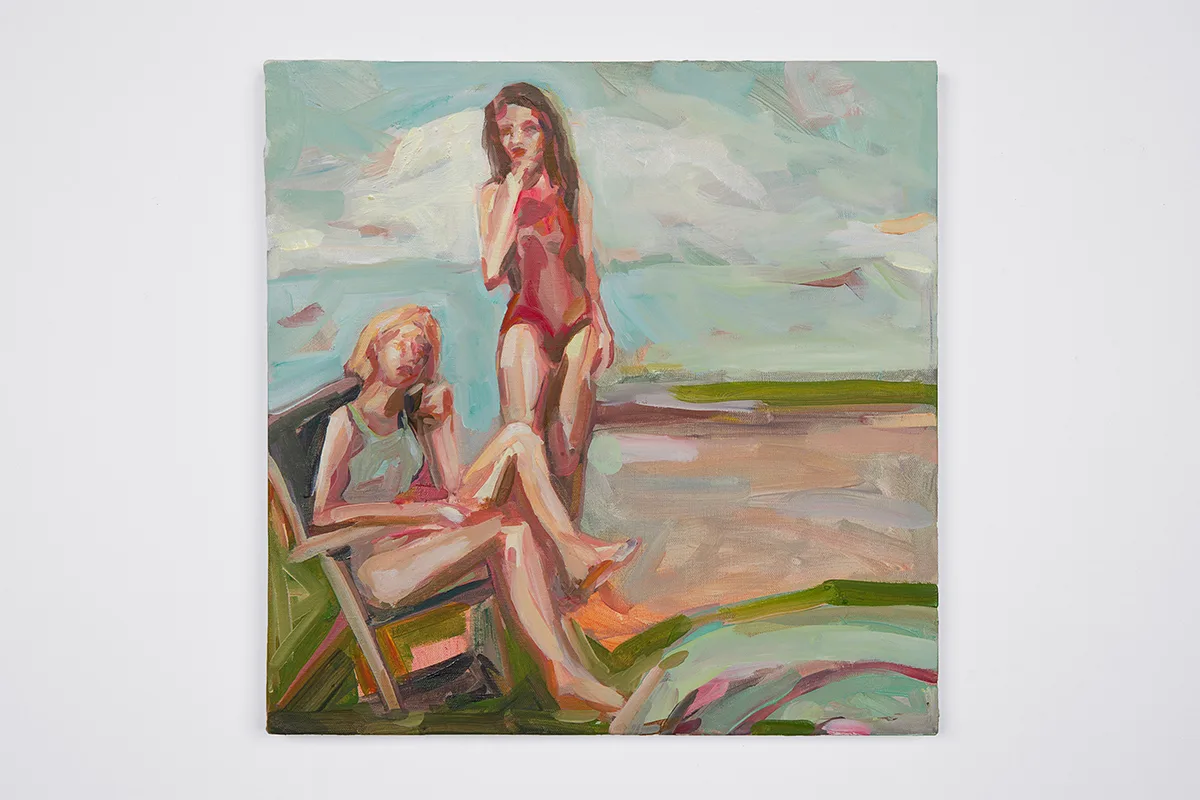 Avery Wheless - adaptable pool - 2022 - Oil on canvas - 18 x 18 in