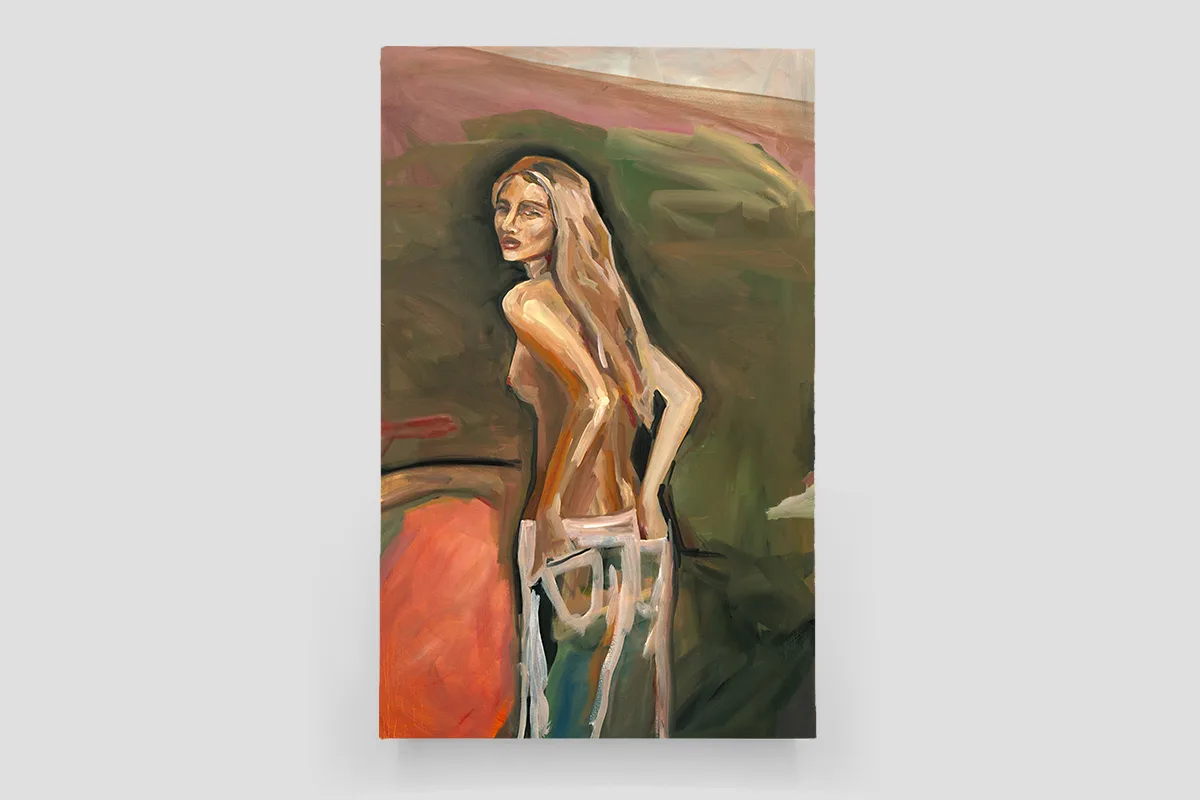 Avery Wheless i know, i know - 2022 - Oil on canvas - 48 x 30 x 1.75 in