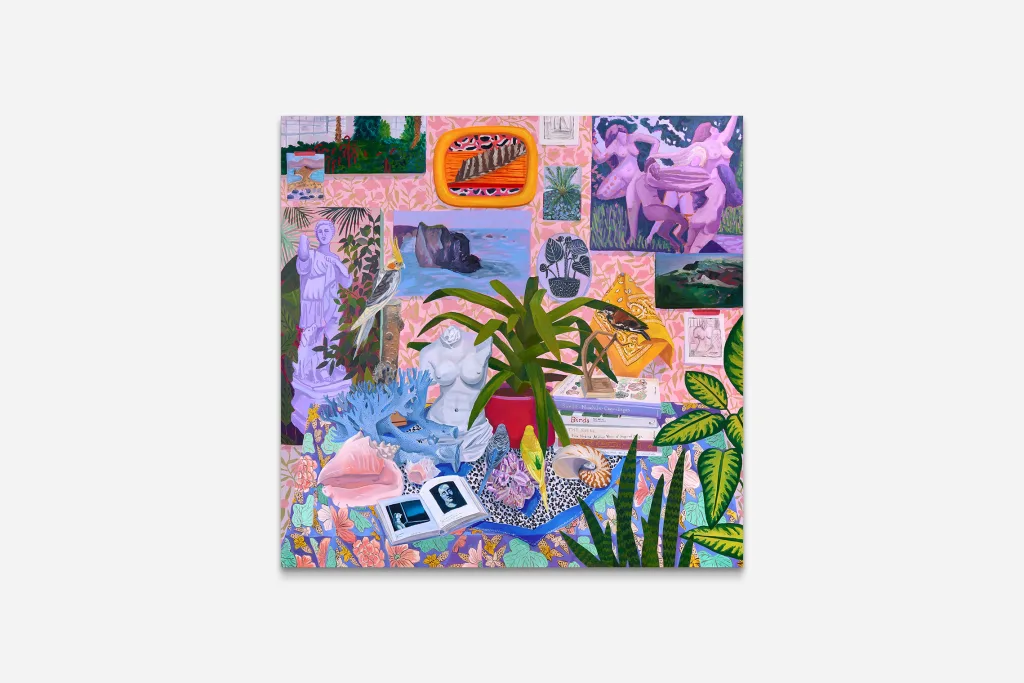 Anna Valdez - Magritte Inspired - 2022 - Oil and acrylic on canvas - 72 x 72 in