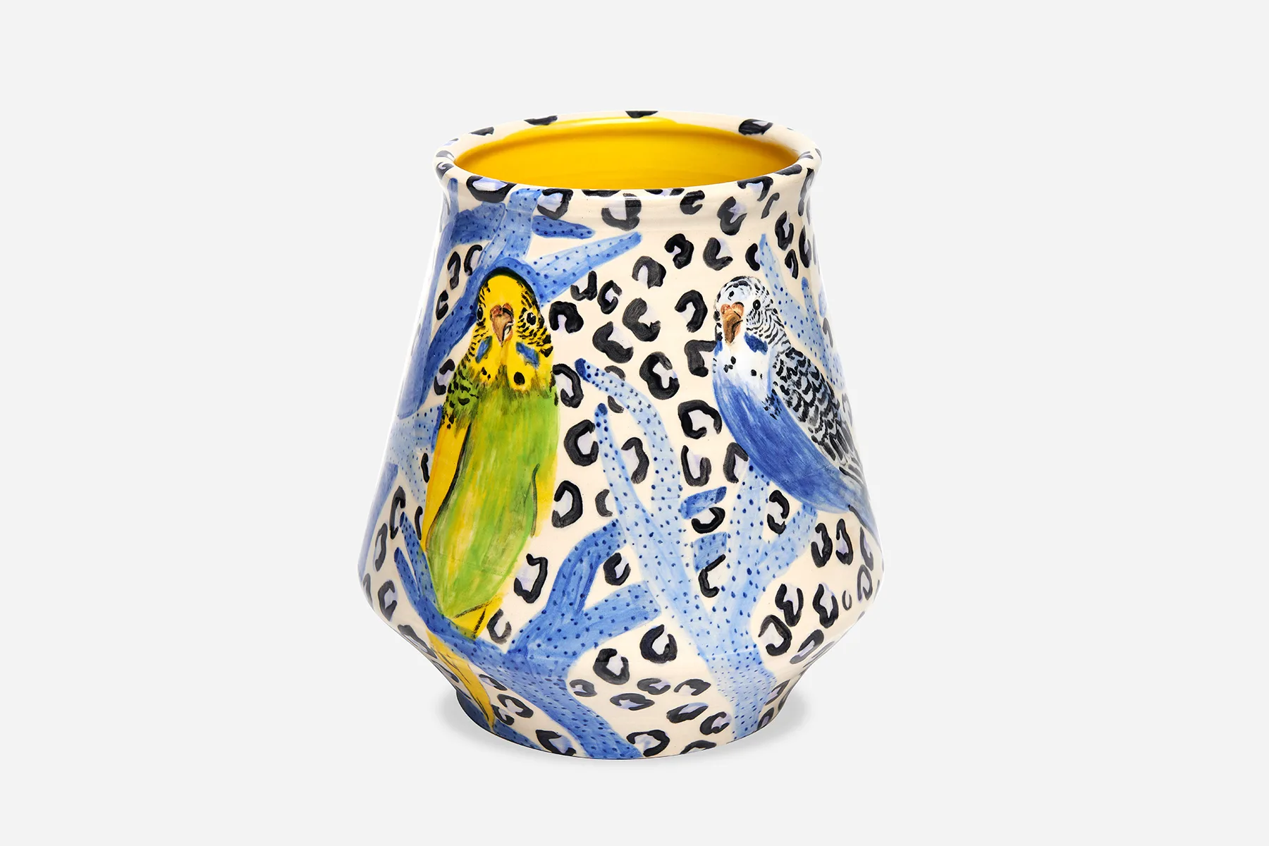 Anna Valdez - Bird Views - 2022 - Ceramic, underglaze, clear glaze - 10 x 8.5 in