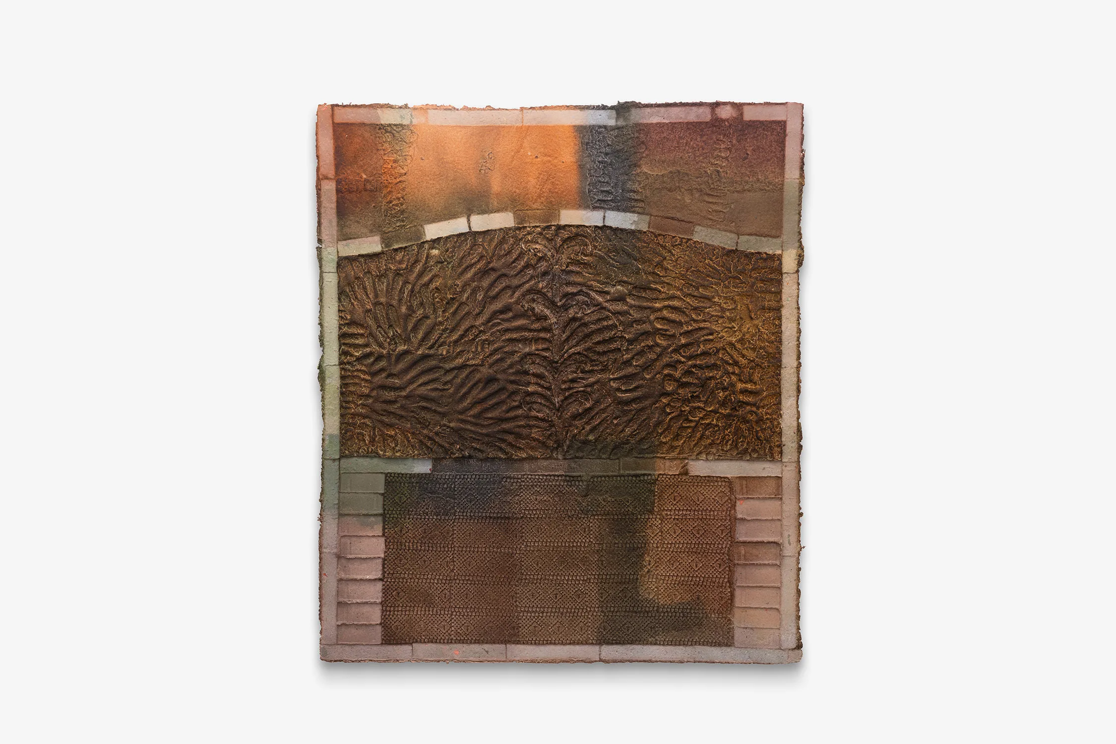 Aryana Minai - Embodied & Embedded II - 2022 - Dyed handmade paper - 48 x 42 in
