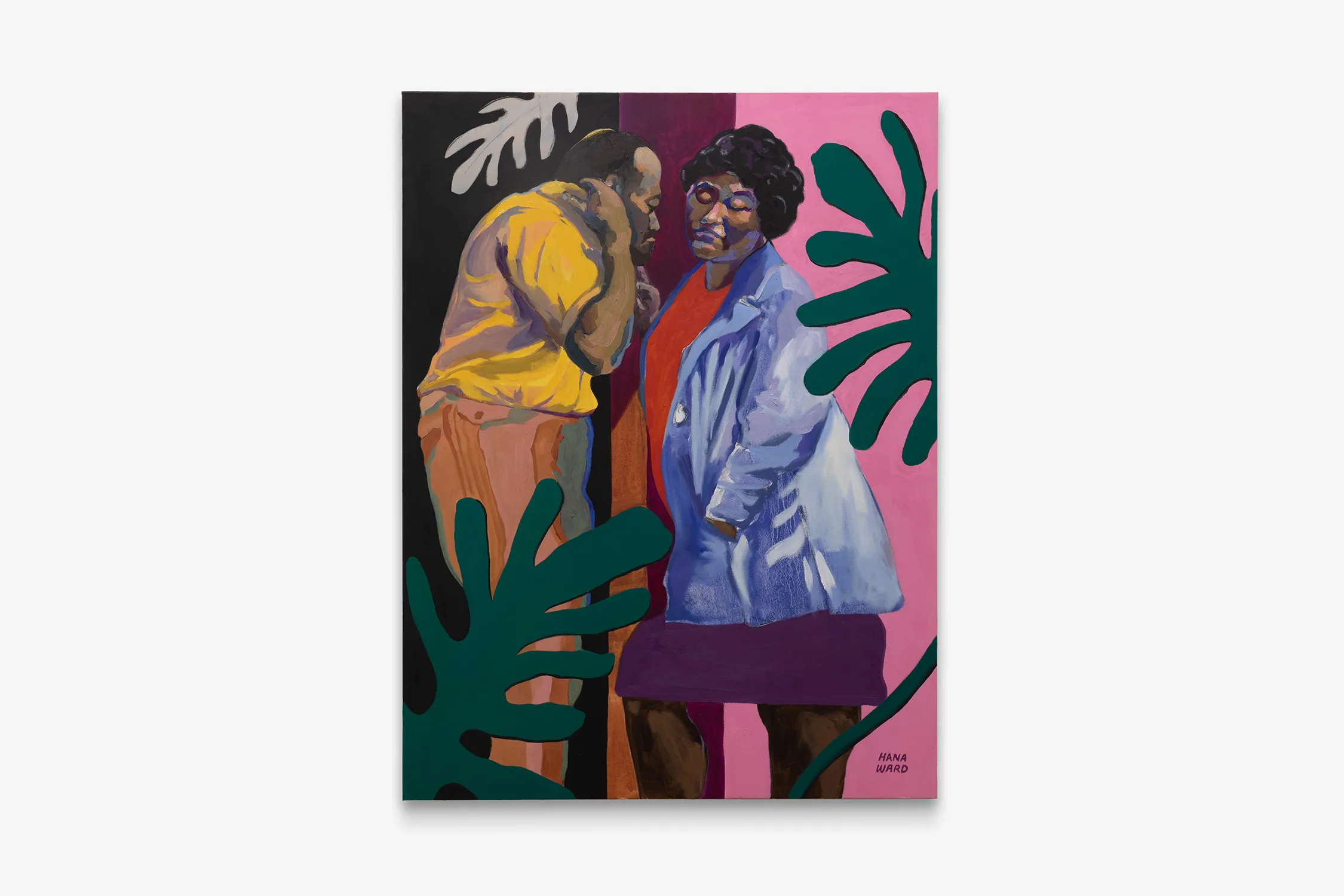 Hana Ward - That one Mikki Ferrill photo but I forgot one of the best parts, her foot - 2022 - Oil on canvas - 48 x 36 in