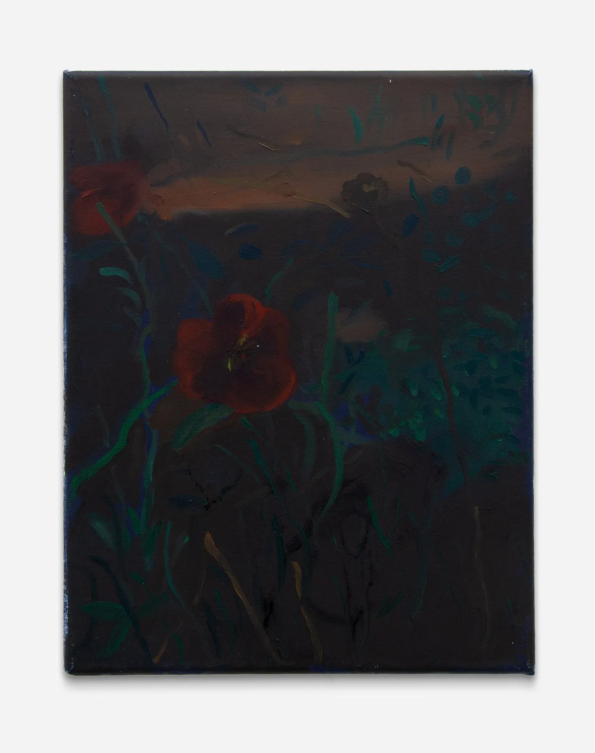 Aaron Michael Skolnick - Night Rose - 2021 - Oil on linen - 14 x 11 in