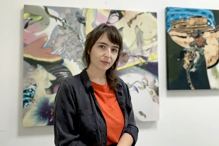 Sophia Belkin in her studio