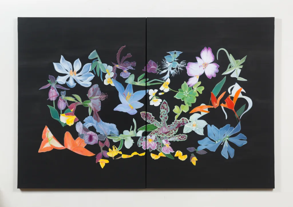 VELIA DE IULIIS Who Will Be Left , 2022 Gouache on canvas 40 x 60 in 101.6 x 152.4 cm