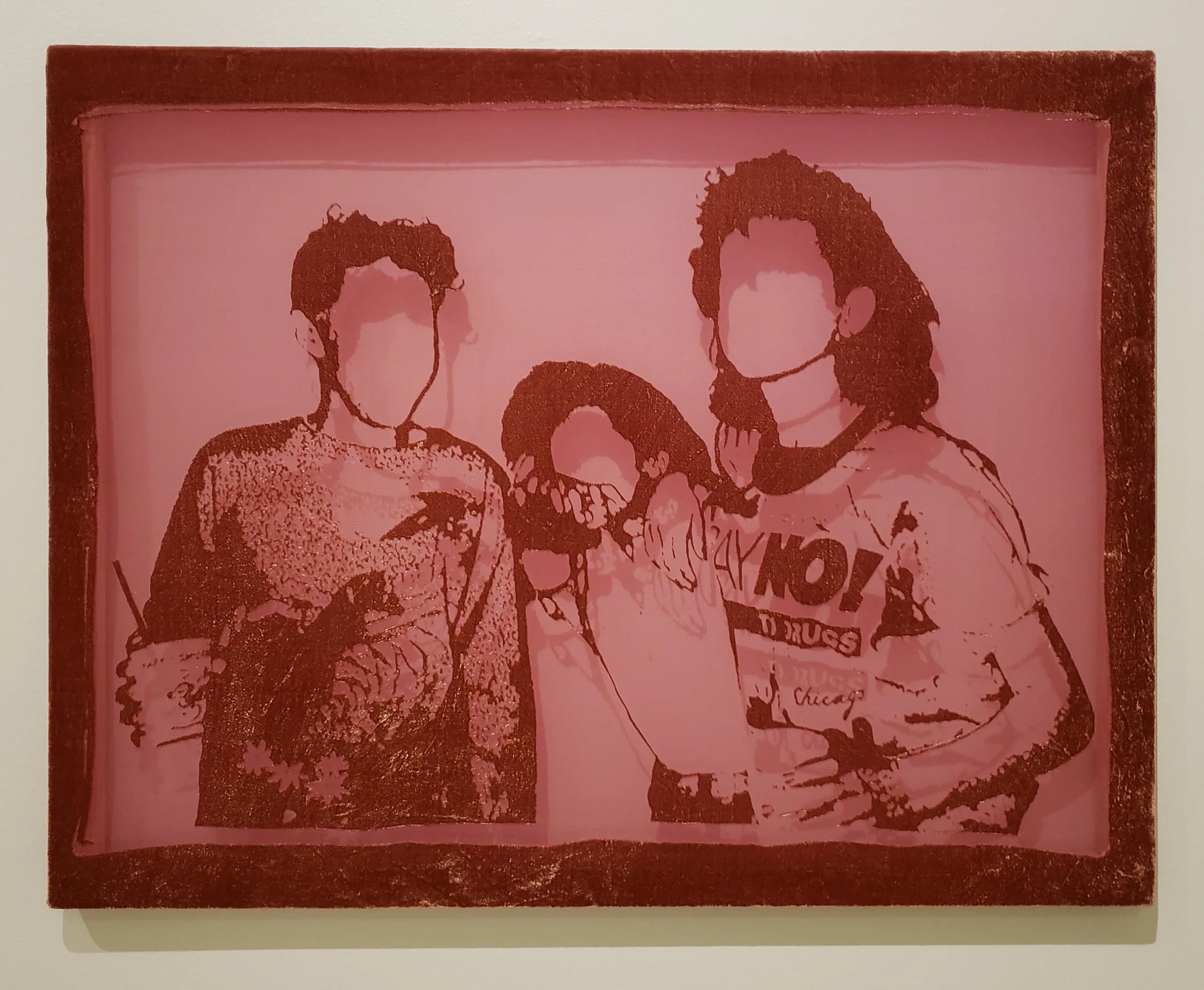 Three men talking